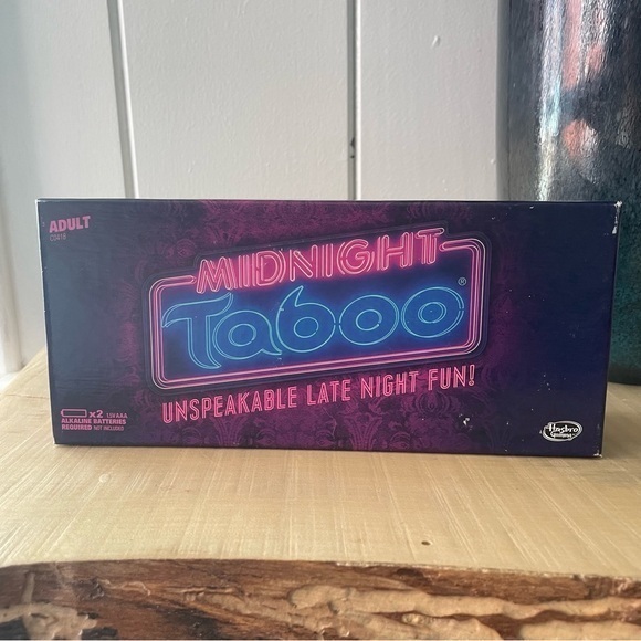 Hasbro Other - $15 SALE Midnight Taboo Party Friends Game Night Adults Fun